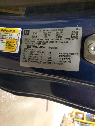 2015 CHEVROLET SILVERADO - 1GC0KVE8XFZ504727