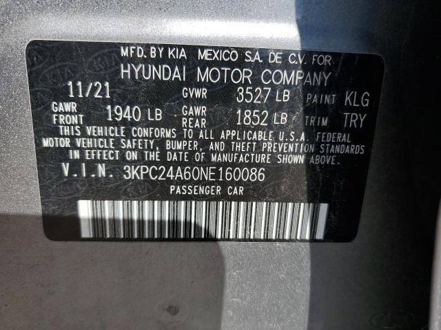 2022 HYUNDAI ACCENT SE #3291356135