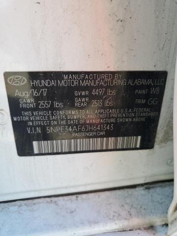 2018 HYUNDAI SONATA SPO 5NPE34AF6JH641343