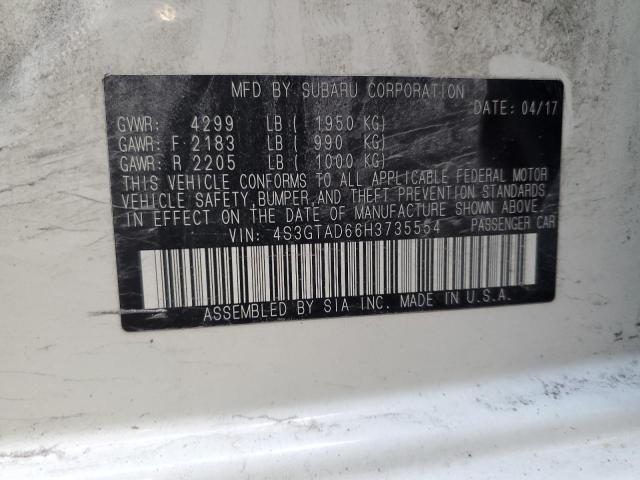 2017 SUBARU IMPREZA PR 4S3GTAD66H3735554