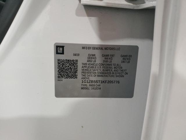 2019 CHEVROLET MALIBU LS - 1G1ZB5ST1KF205776