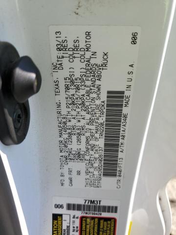 2013 TOYOTA TACOMA - 5TFNX4CN5DX026137