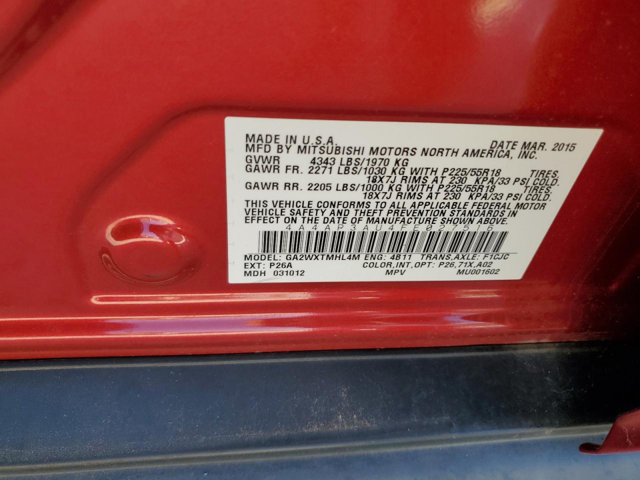 MITSUBISHI OUTLANDER ES