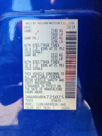 2015 NISSAN FRONTIER S #3296680018