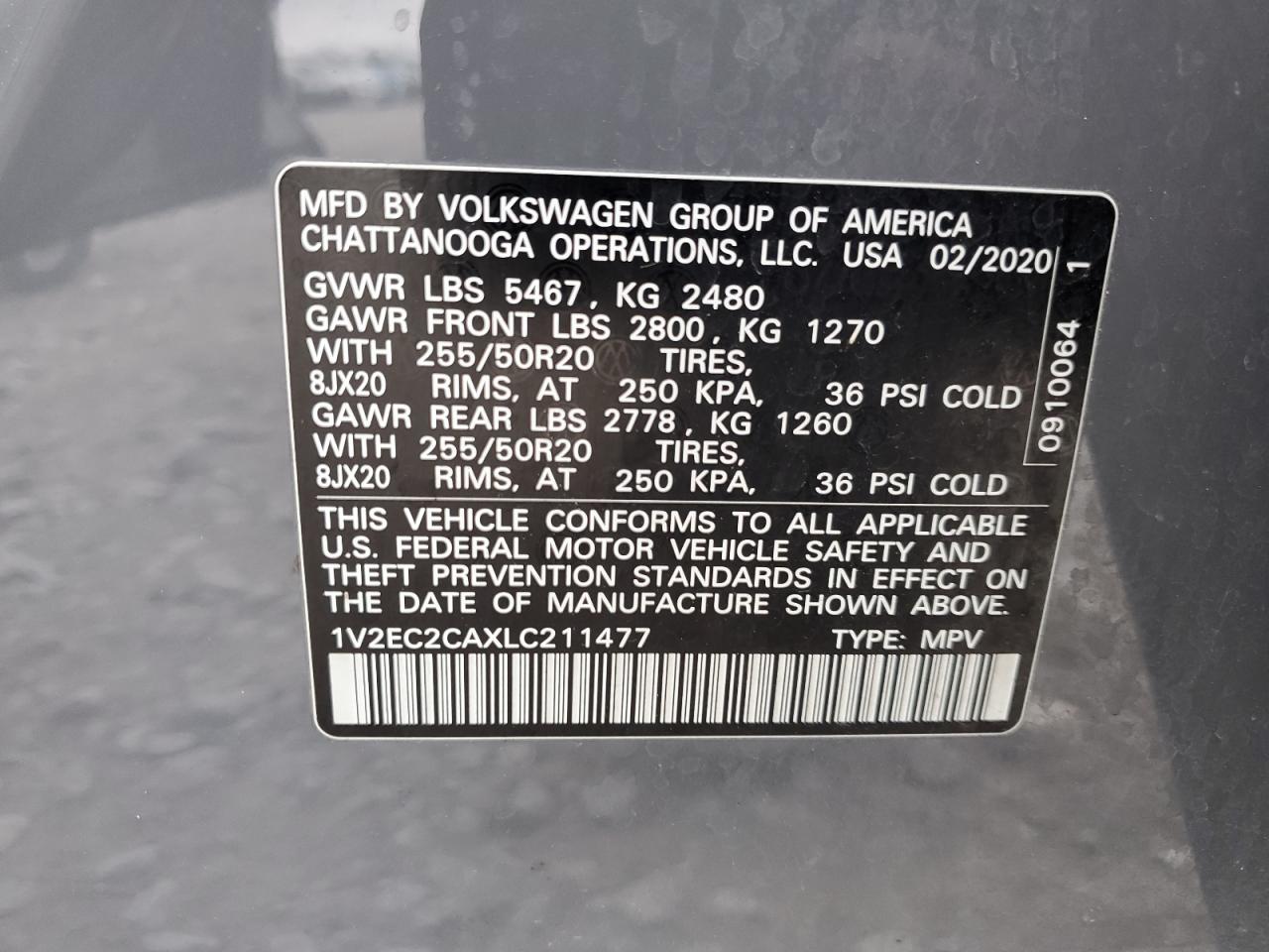 VOLKSWAGEN ATLAS CROSS SPORT SEL