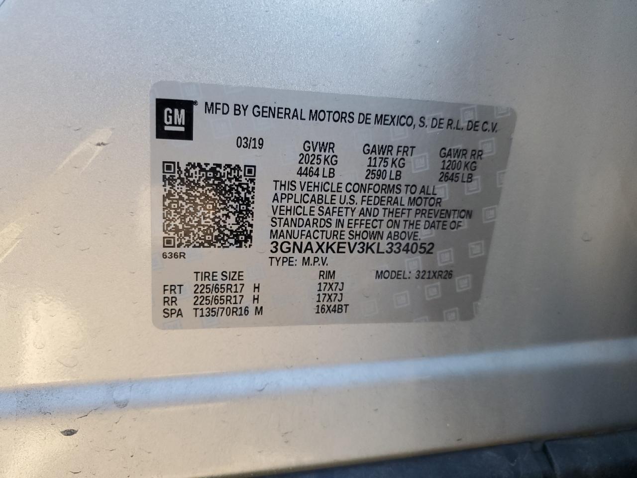 CHEVROLET EQUINOX LT