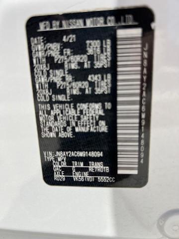 2021 NISSAN ARMADA SV JN8AY2AC6M9148094