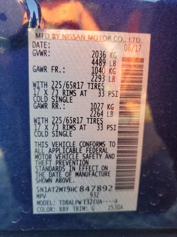 2017 NISSAN ROGUE S - 5N1AT2MT9HC847892