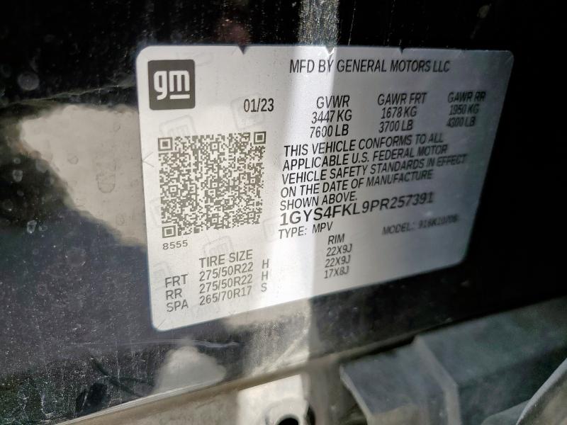 2023 CADILLAC ESCALADE S 1GYS4FKL9PR257391