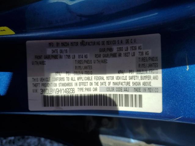 2017 TOYOTA YARIS IA - 3MYDLBYV9HY149238