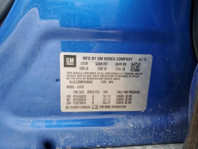 2015 BUICK ENCORE - KL4CJCSB8FB196562