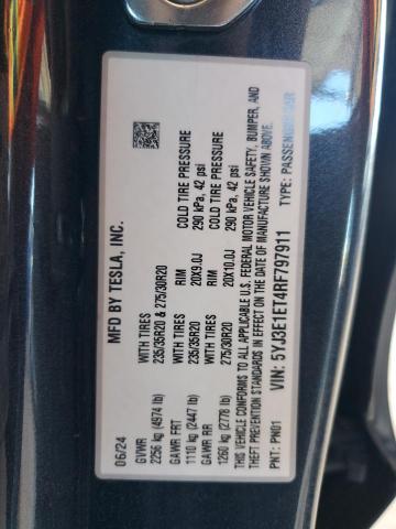 2024 TESLA MODEL 3 - 5YJ3E1ET4RF797911