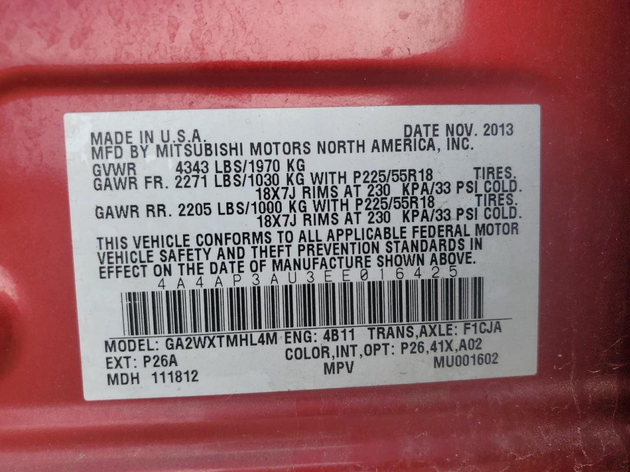 MITSUBISHI OUTLANDER ES