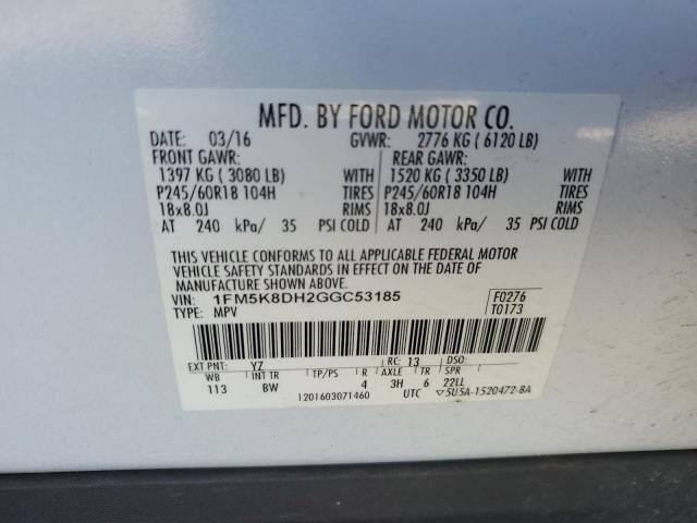 2016 FORD EXPLORER X #3298114136