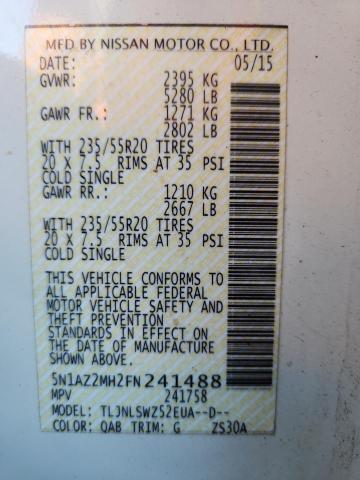 2015 NISSAN MURANO S #3304149489