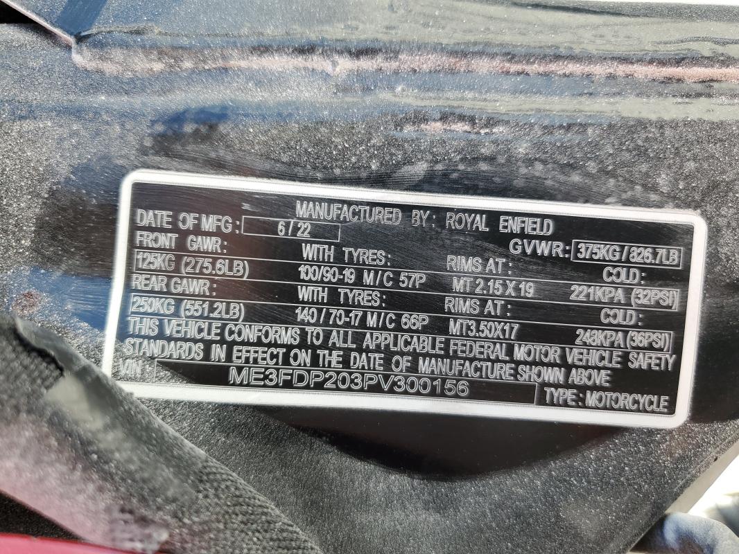 2023 ROYAL ENFIELD MOTORS METEOR 350 - ME3FDP203PV300156