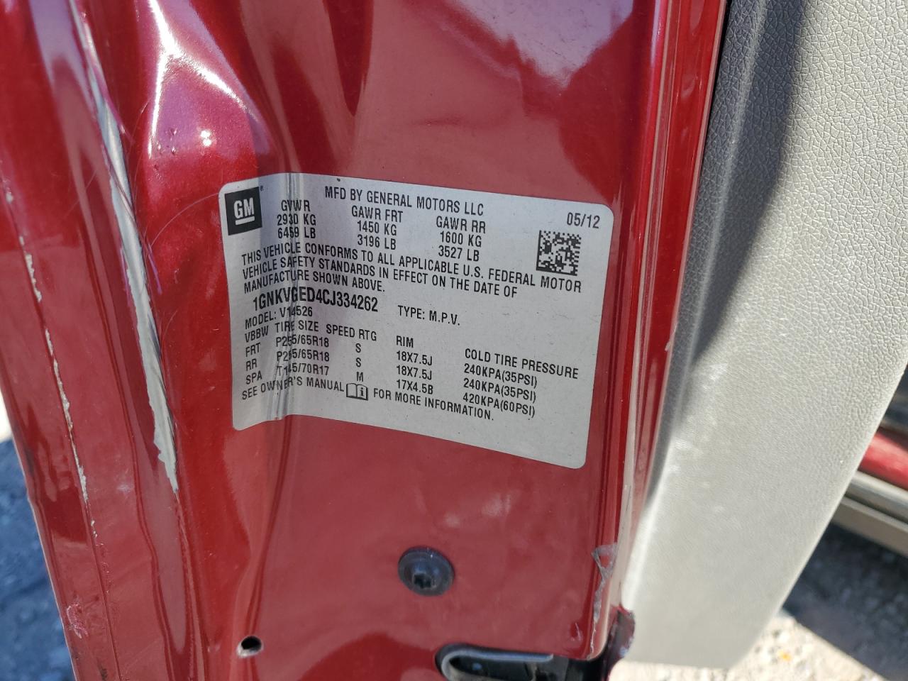 CHEVROLET TRAVERSE LT