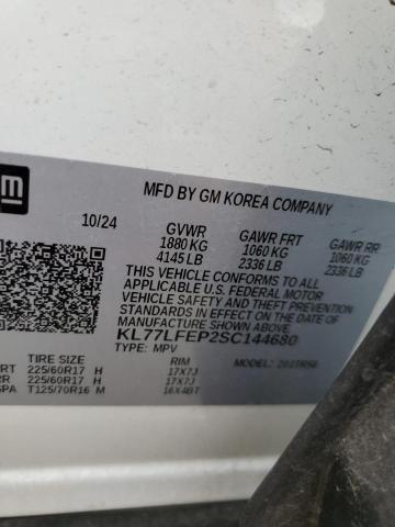 2025 CHEVROLET TRAX LS - KL77LFEP2SC144680