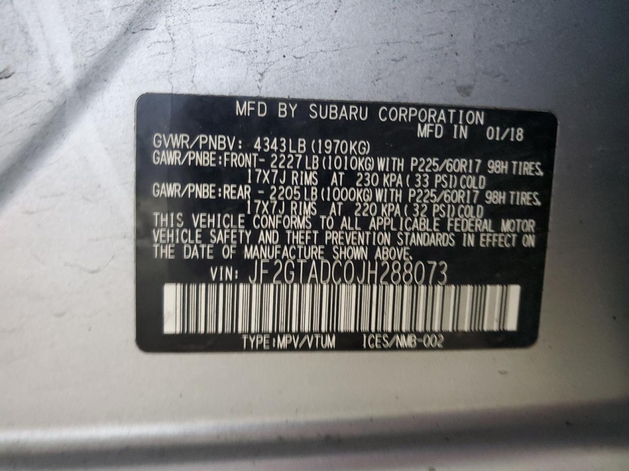 SUBARU CROSSTREK PREMIUM