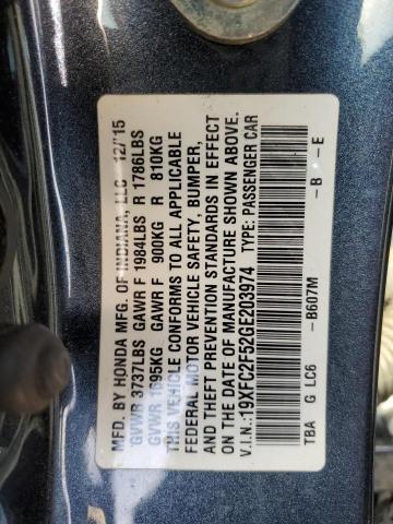 2016 HONDA CIVIC LX - 19XFC2F52GE203974