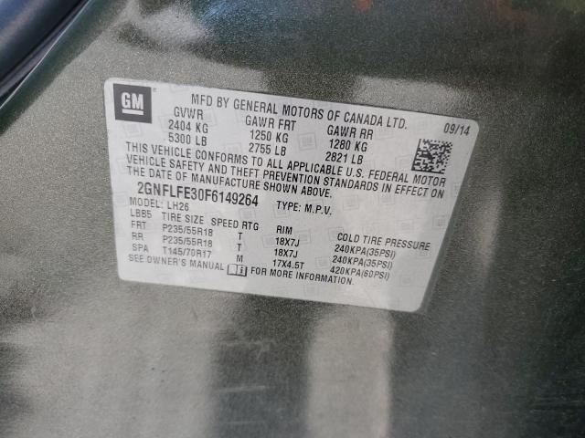 2015 CHEVROLET EQUINOX LT 2GNFLFE30F6149264