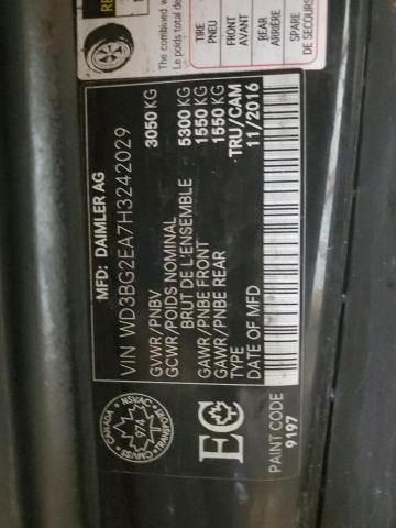 2017 MERCEDES-BENZ METRIS - WD3BG2EA7H3242029