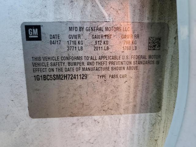2017 CHEVROLET CRUZE LS 1G1BC5SM2H7241129