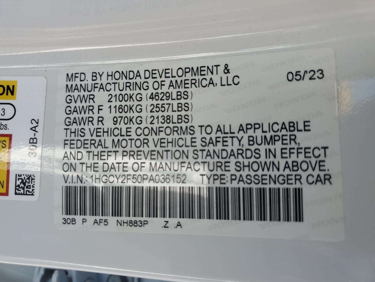 HONDA ACCORD HYBRID SPORT