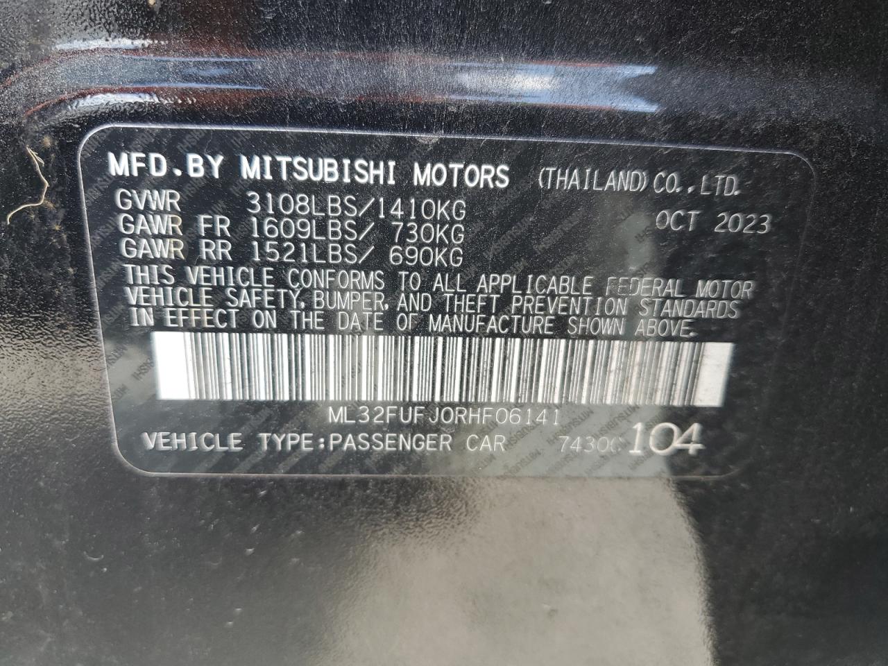 MITSUBISHI MIRAGE G4 ES