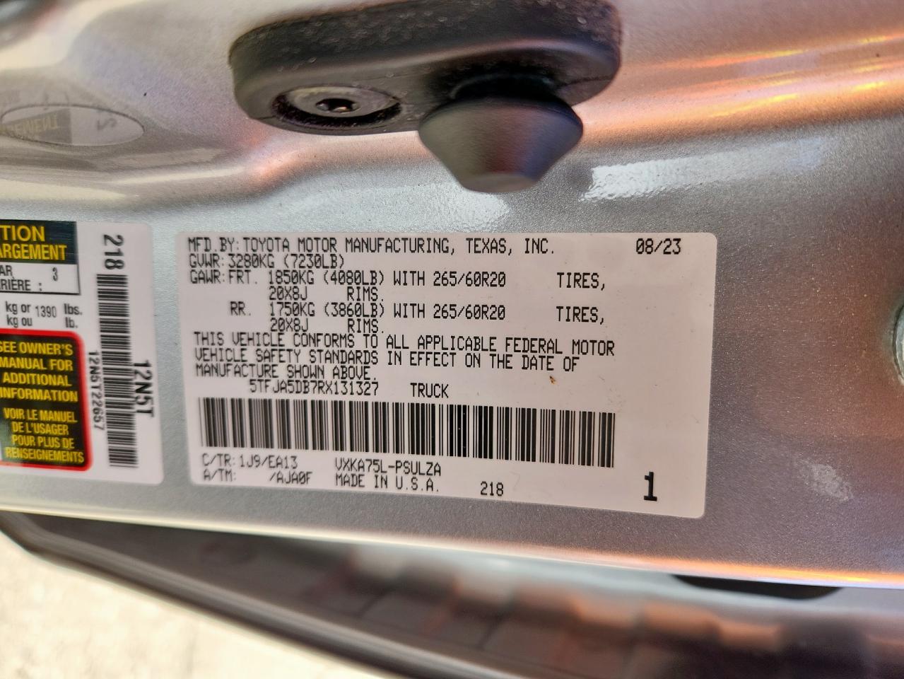 TOYOTA TUNDRA CREWMAX LIMITED