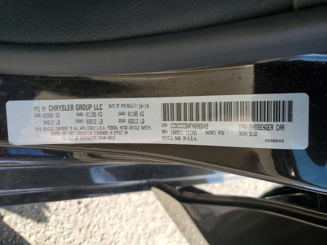 2015 CHRYSLER 200 C 1C3CCCCBXFN606649