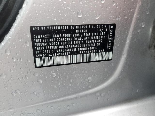 2014 VOLKSWAGEN JETTA SE - 3VWD17AJXEM238647