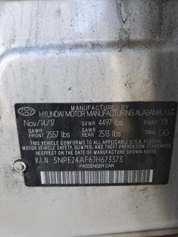 2018 HYUNDAI SONATA SE 5NPE24AF6JH673373