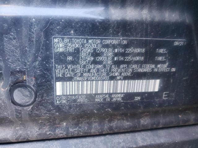 2021 TOYOTA RAV4 PRIME SE JTMAB3FV0MD065903