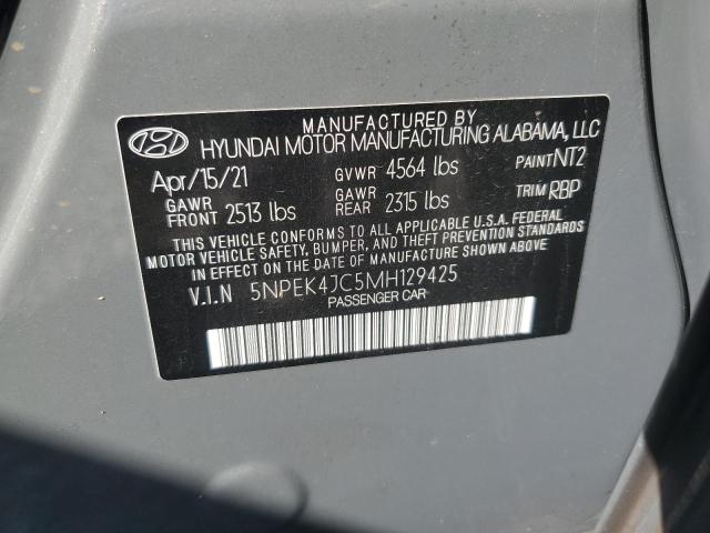 2021 HYUNDAI SONATA N L 5NPEK4JC5MH129425