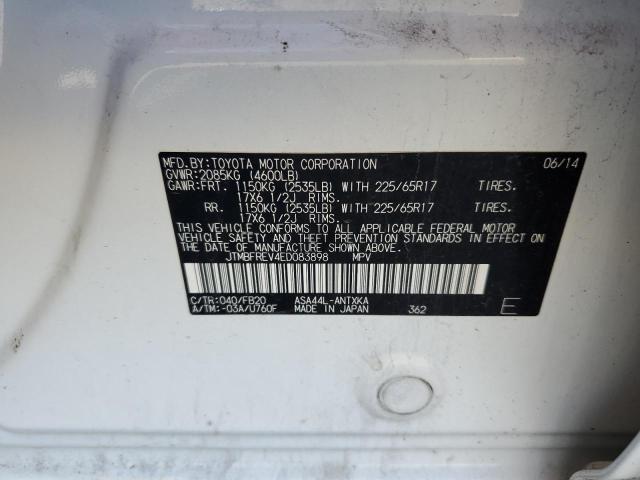 2014 TOYOTA RAV4 LE - JTMBFREV4ED083898