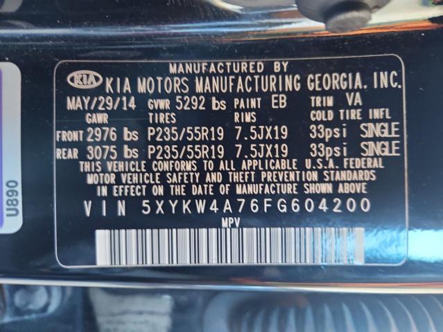 2015 KIA SORENTO SX - 5XYKW4A76FG604200