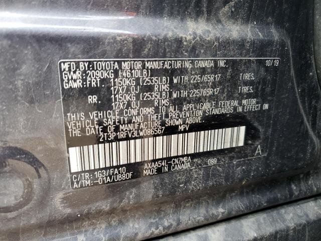 2020 TOYOTA RAV4 XLE - 2T3P1RFV3LW086567