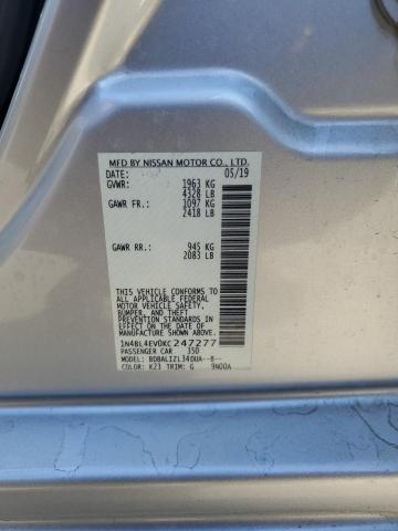 2019 NISSAN ALTIMA SL - 1N4BL4EV0KC247277