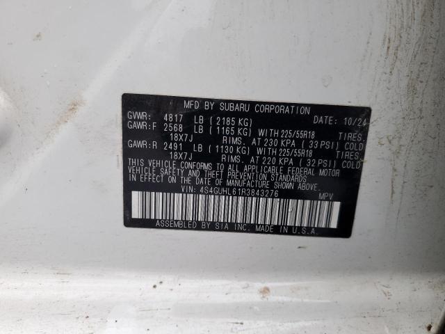 2024 SUBARU CROSSTREK - 4S4GUHL61R3843276