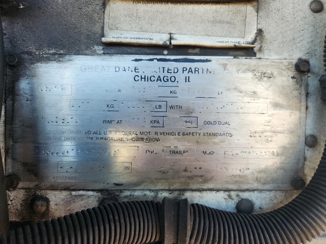 Lot #3292425585 2015 GREAT DANE UNKNOWN