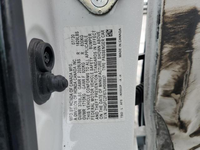 2020 HONDA CIVIC LX 2HGFC2F67LH568837