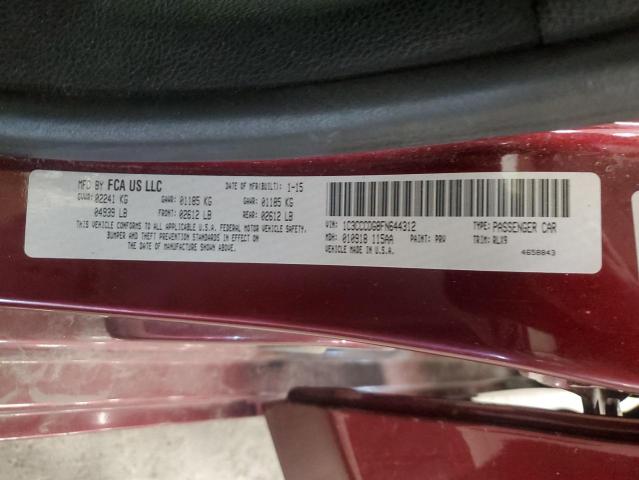 2015 CHRYSLER 200 S 1C3CCCDG8FN644312