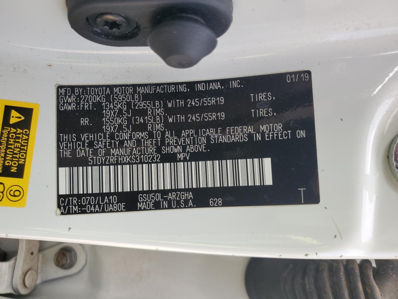 TOYOTA HIGHLANDER LIMITED