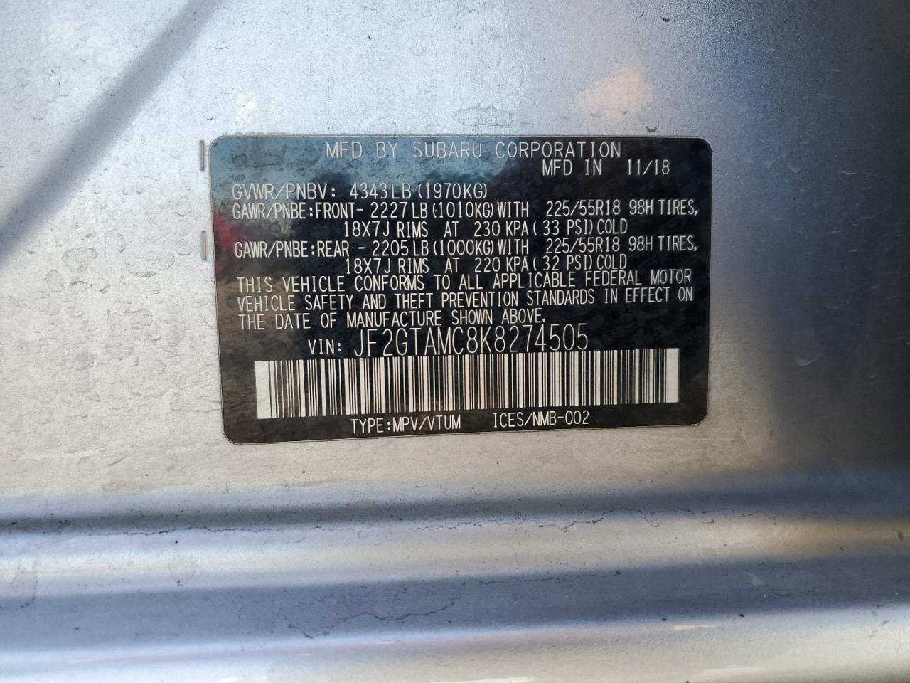 SUBARU CROSSTREK LIMITED