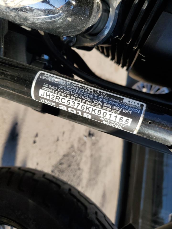 Lot #3302886919 2019 HONDA VT750 C2B