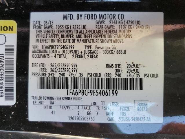 2015 FORD MUSTANG GT - 1FA6P8CF9F5406199