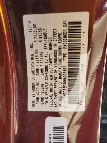 2017 HONDA ACCORD LX - 1HGCR2F38HA128462