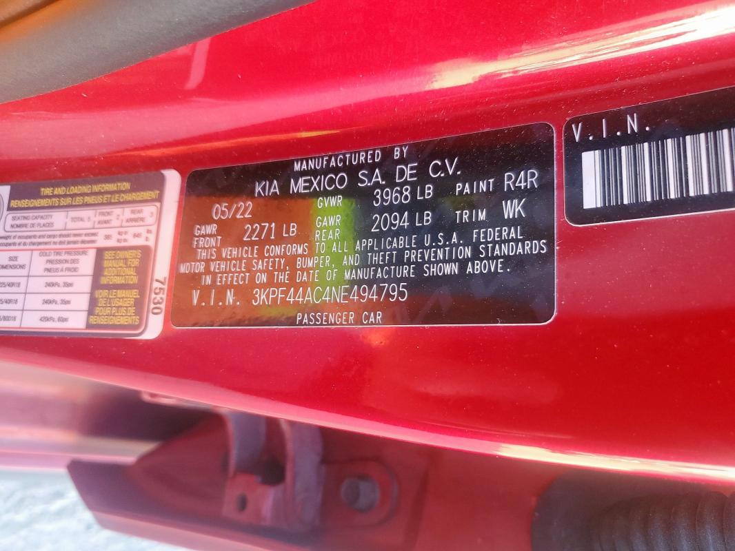 2022 KIA FORTE GT - 3KPF44AC4NE494795