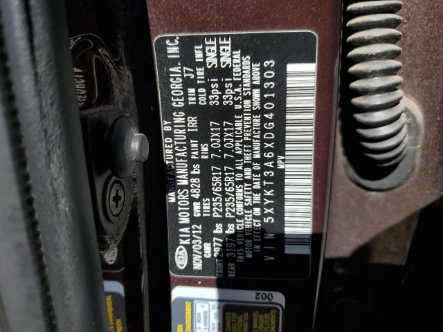 2013 KIA SORENTO LX - 5XYKT3A6XDG401303